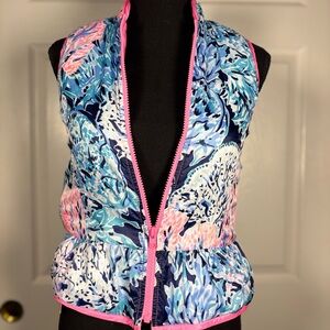 Lilly Pulitzer Kids Vest - Blue and Pink Floral